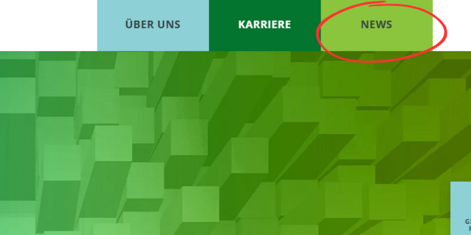 Screenshot Navigation "News"